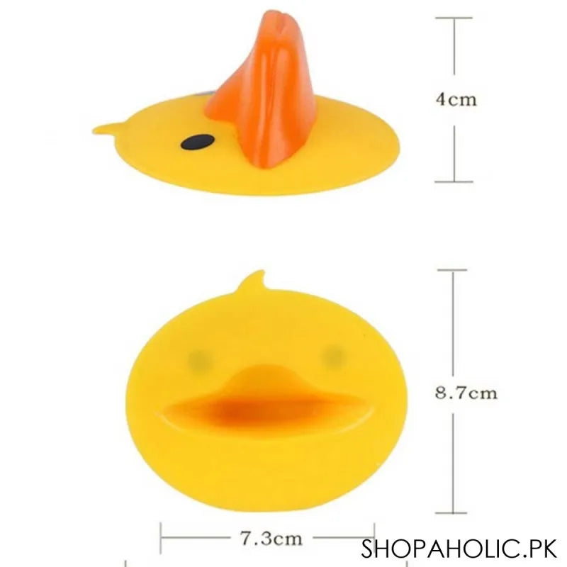 (set of 2) cute duck silicone pinch grip heat resistant finger protector pot holder image2