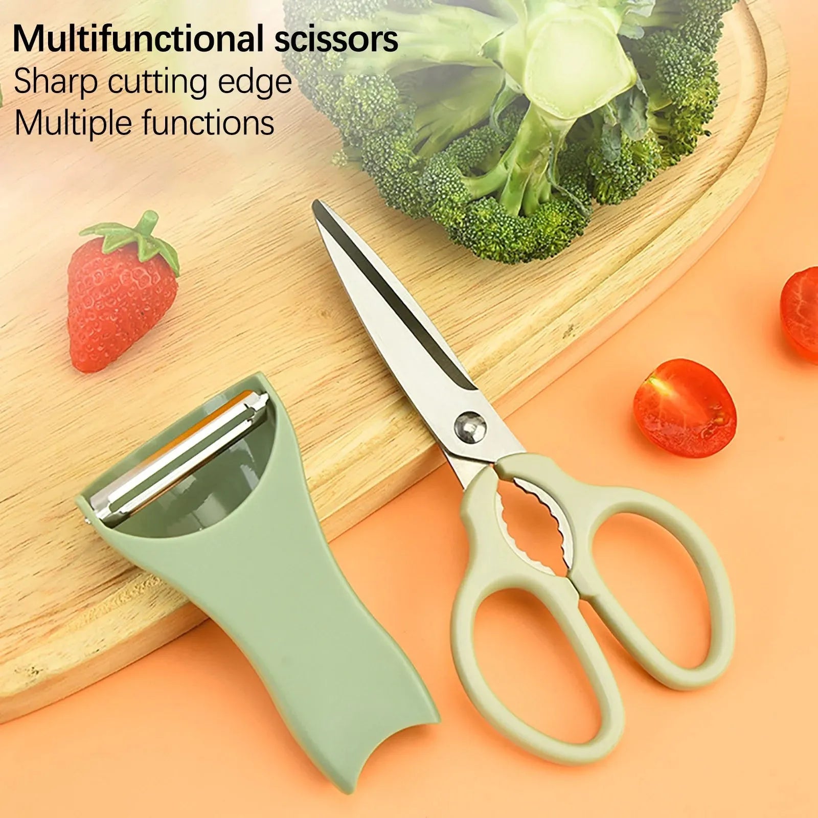 set of 2 kitchen scissor and peeler main image