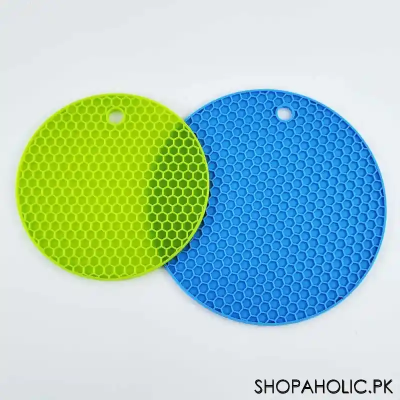 (set of 2) silicone round placemat main image