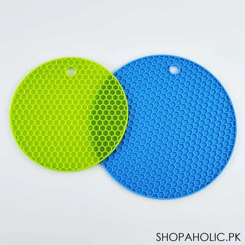 (set of 2) silicone round placemat main image