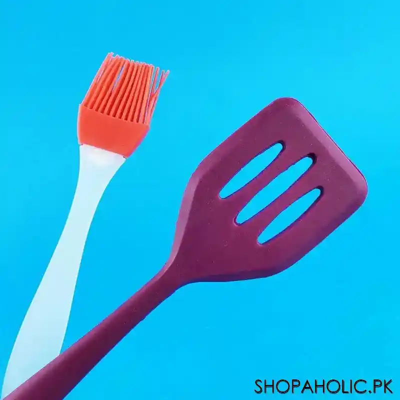 set of 2 silicone spatula and brush image2