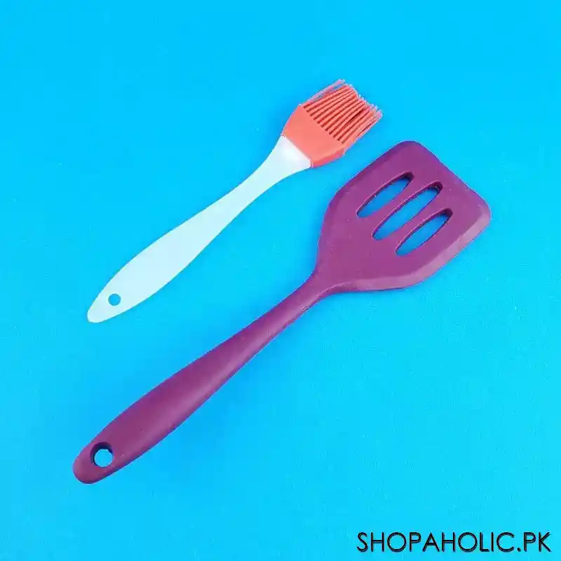 set of 2 silicone spatula and brush main image