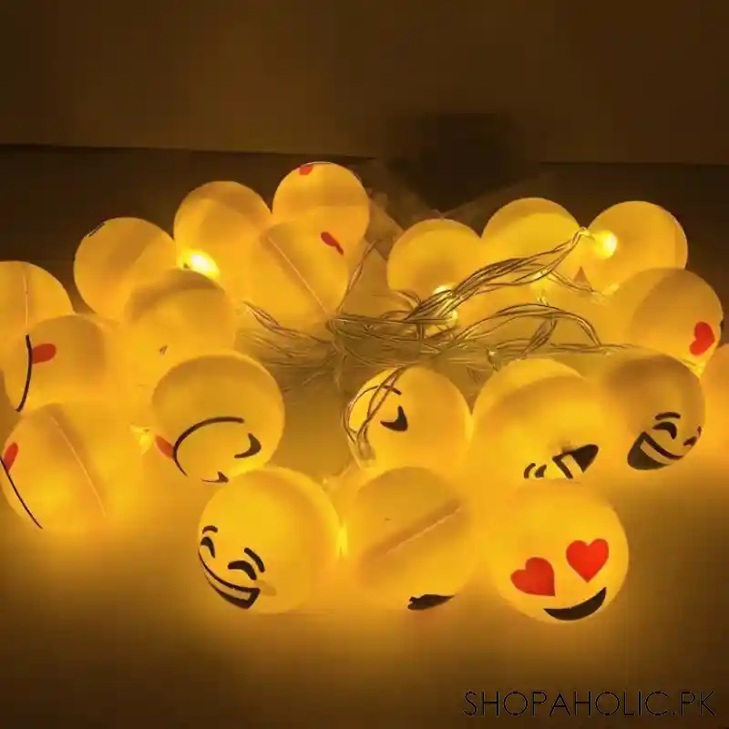 set of 20 emoji string light main image