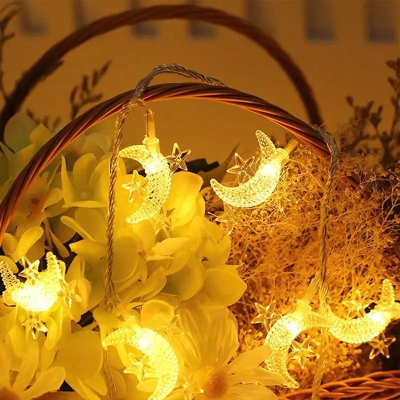 set of 20 moon star string light image3