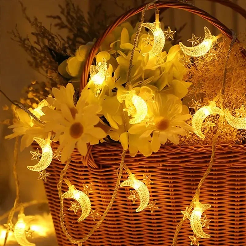 set of 20 moon star string light image5