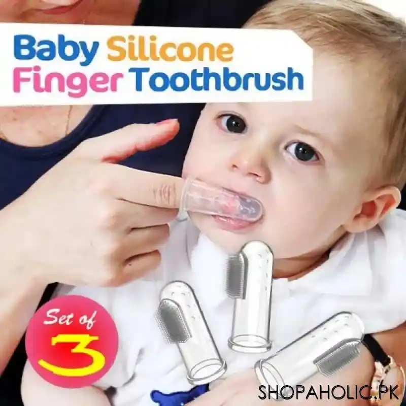 (set of 3) baby finger toothbrush main image