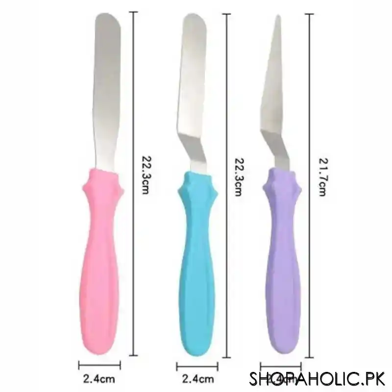 (set of 3) cake decorating spatula image2