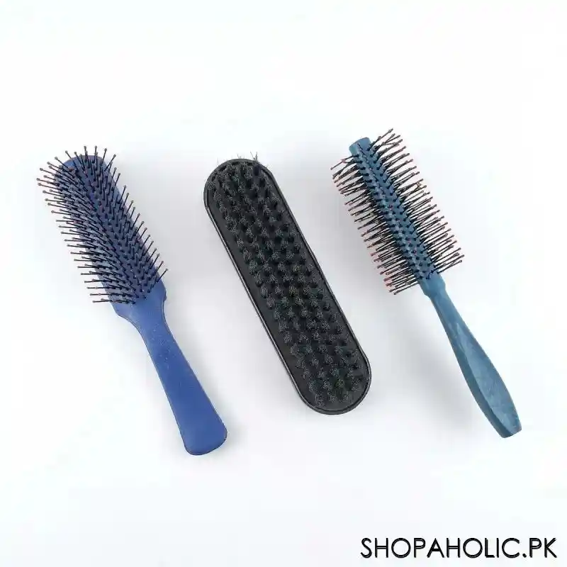 (set of 3) classic hair brush roller and shoe brush main image