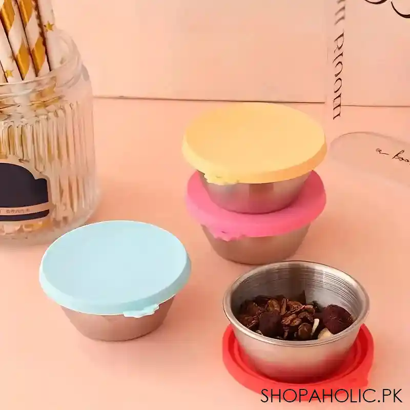 set of 3 colorful lid steel bowl main image