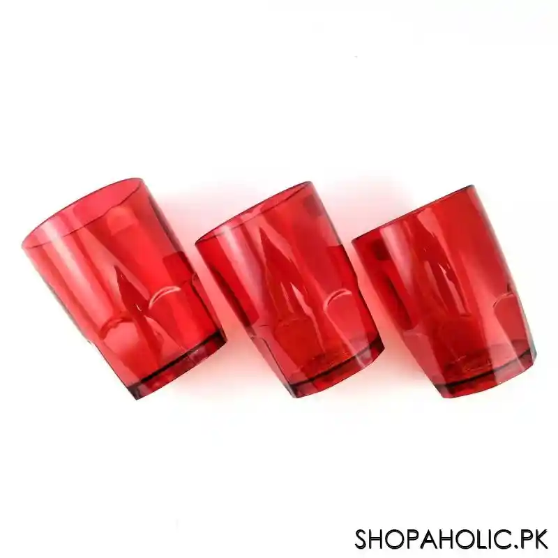 (set of 3) crystal plastic glass main image