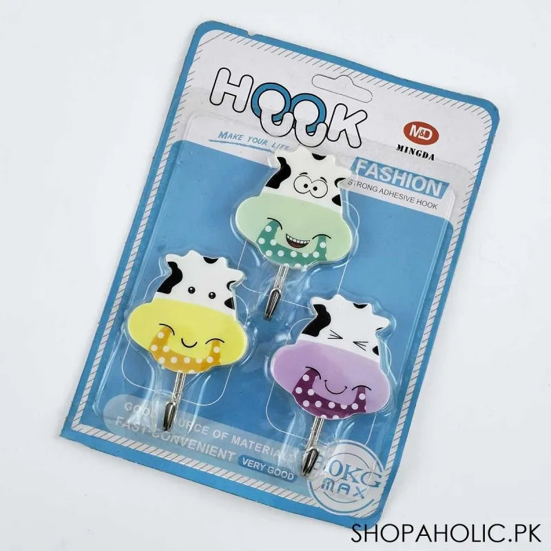 (set of 3) fashion strong adhesive hooks main image