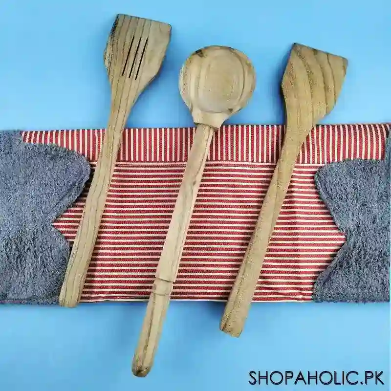 (set of 3) kitchen wooden spatula set main image