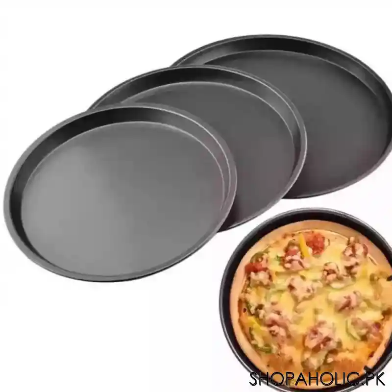 (set of 3) pizza pan set (size: small medium large) image2