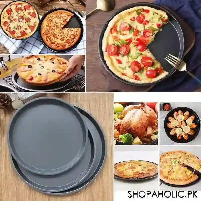 (set of 3) pizza pan set (size: small medium large) image3