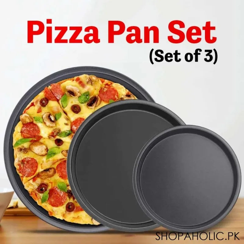 (set of 3) pizza pan set (size: small medium large) main image