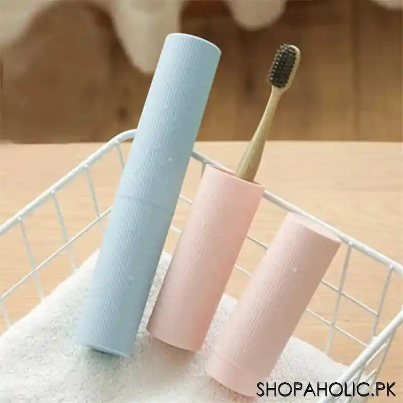 (set of 3) portable toothpaste and toothbrush holder for traveling image3