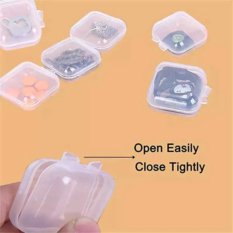 (set of 3) transparent mini multifunctional jewelry storage box image6