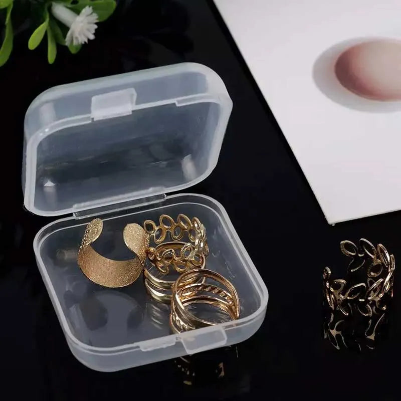 (set of 3) transparent mini multifunctional jewelry storage box image8