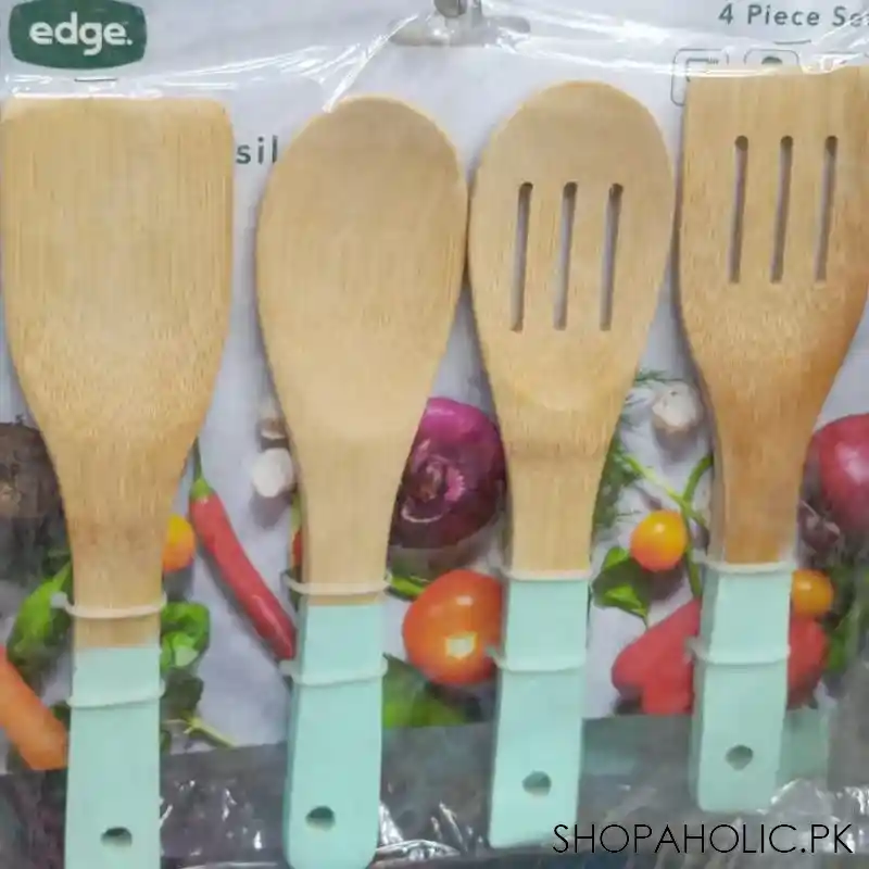 set of 4 bamboo spoon main image