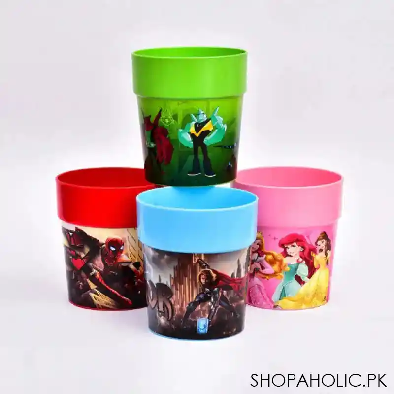 set of 4 cartoon glass main image