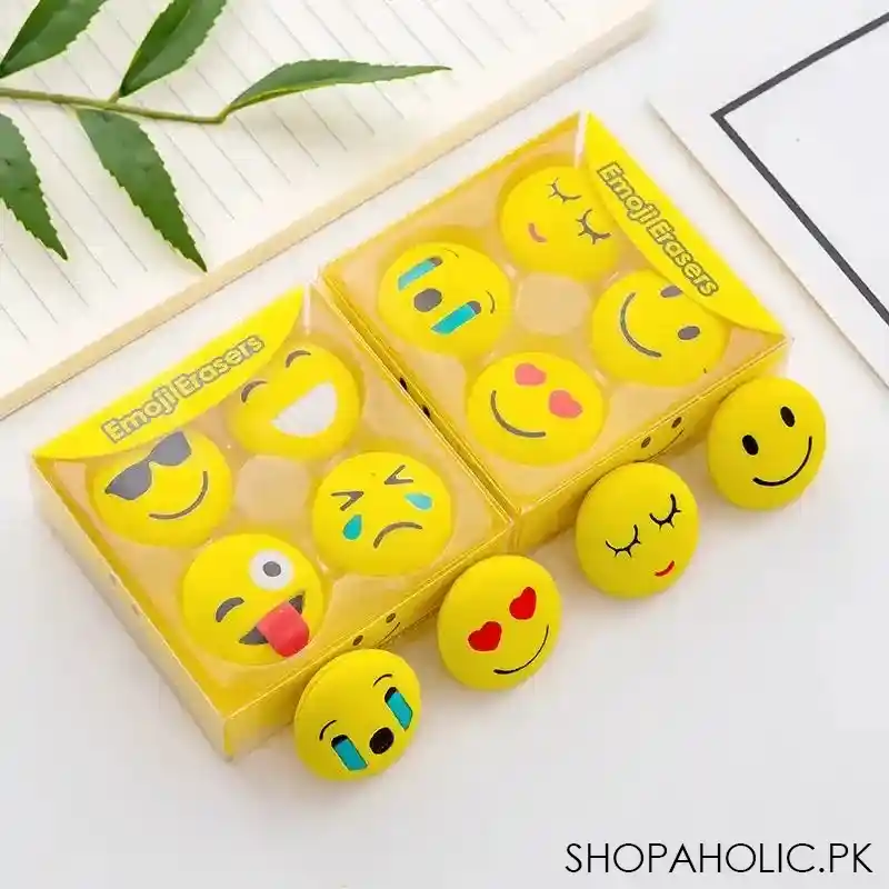 set of 4 emoji eraser image5