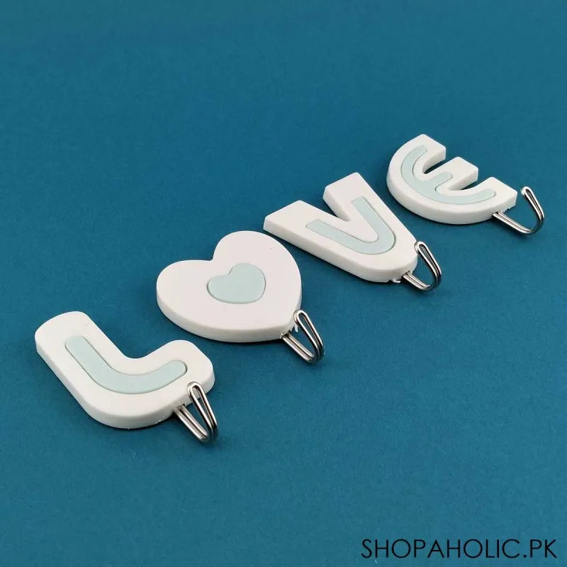 (set of 4) love alphabets hooks image2