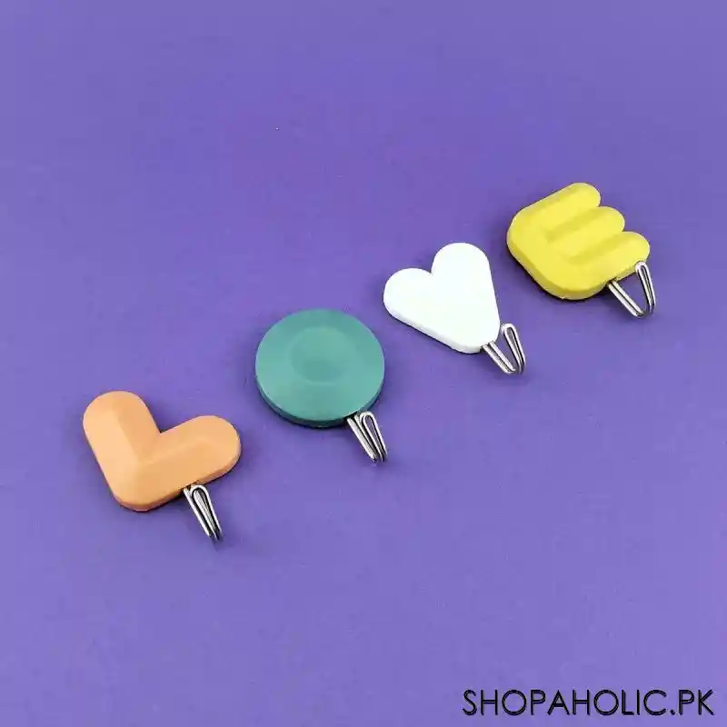 (set of 4) love alphabets wall hooks image2