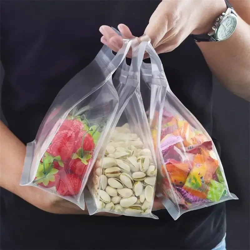 set of 4 reusable transparent flat bag image3