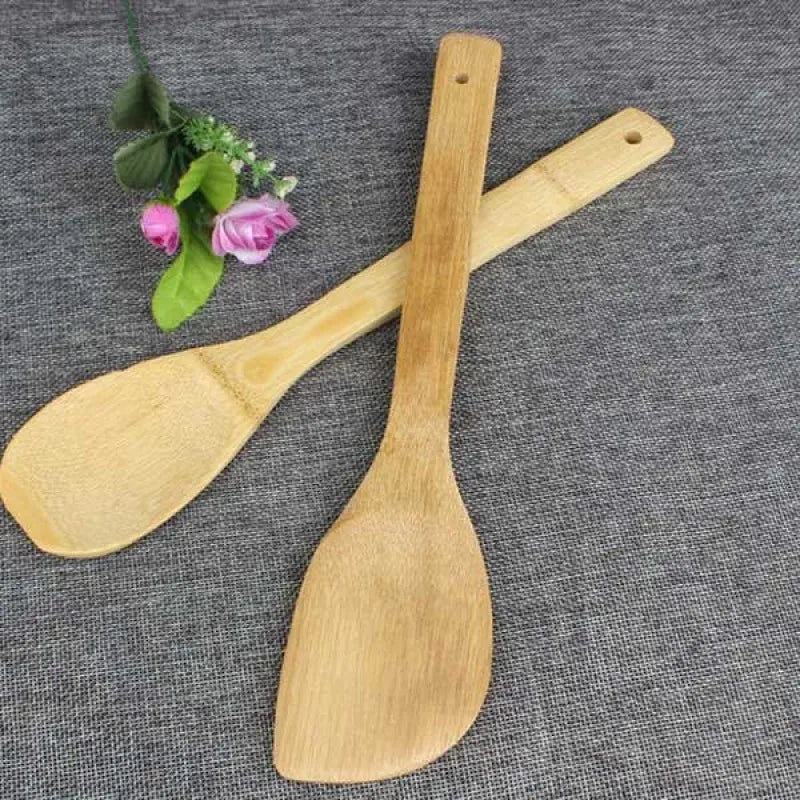 (set of 4) wood spatula non stick cookware cooking utensil tools image2