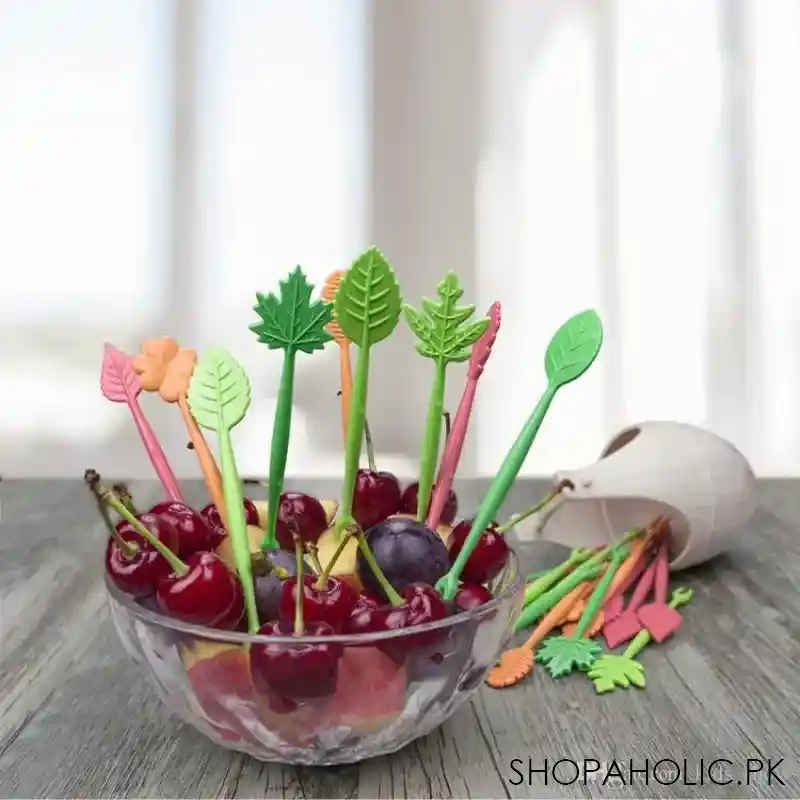 set of 40 leaf fruity forks main image