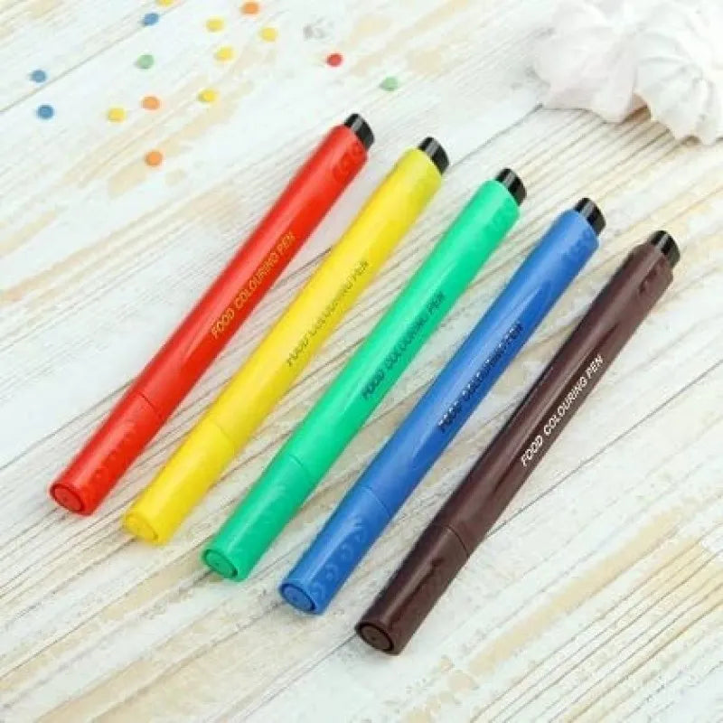 set of 5 colored food marker main image