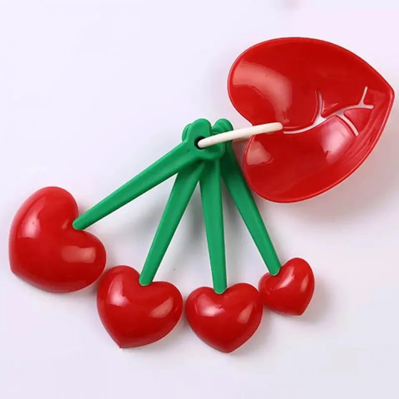 set of 5 heart measuring spoon set image2