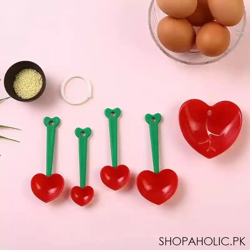 set of 5 heart measuring spoon set image5