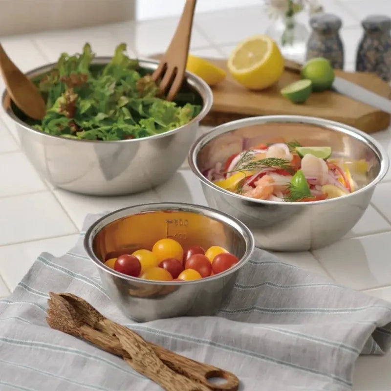 set of 5 metal mixing bowls image3