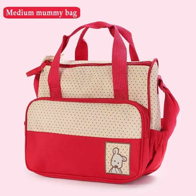 set of 5 mommy bags (big bag, medium bag, thermos bag, food separate bag, thick urine pad) image4