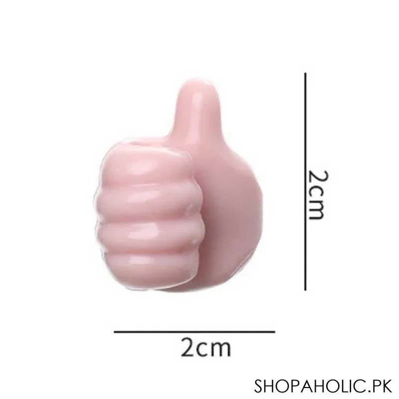 (set of 5) silicone thumb hooks clip cable holder image2