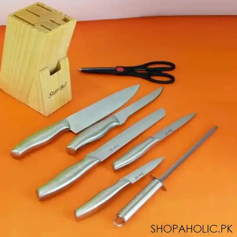 set of 6 classic steel knife set image2