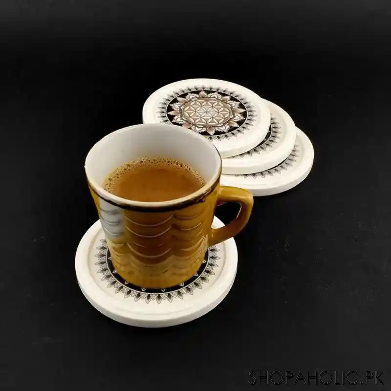 (set of 6) melamine tea coaster image2