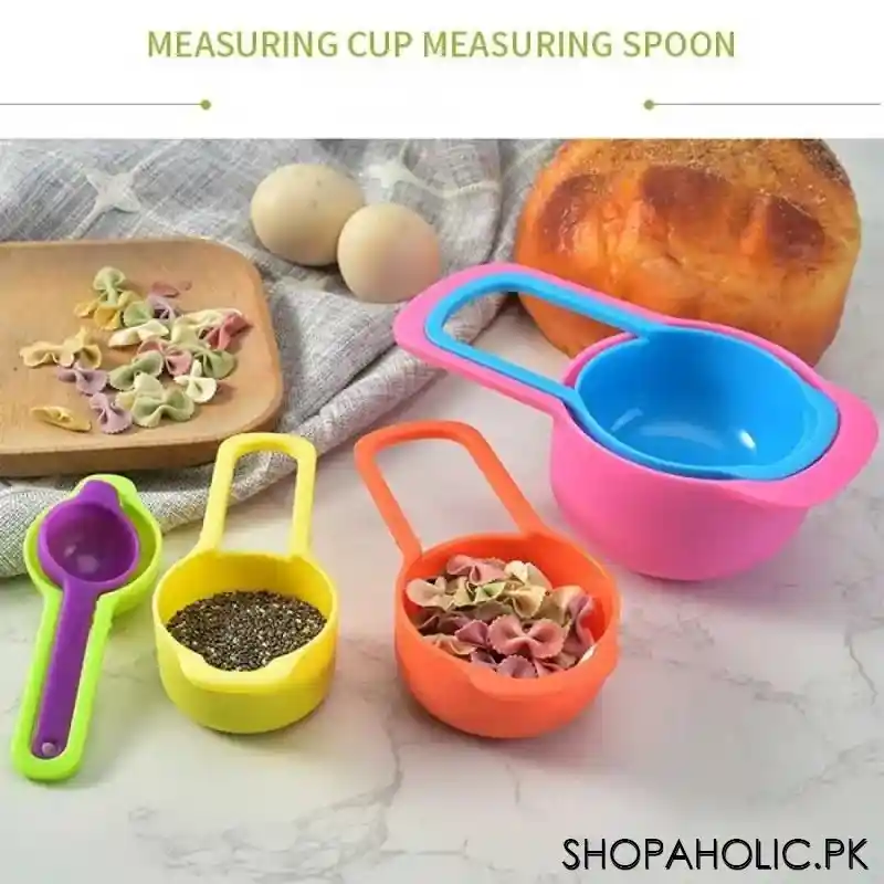 (set of 6) plastic measuring cup spoons image2