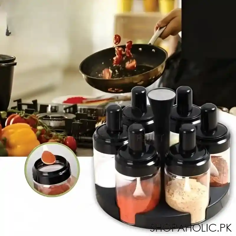 set of 6 rotating spice rack main image