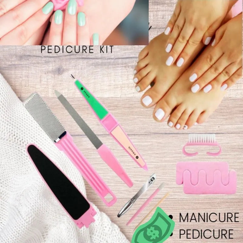 set of 8 mini pedicure tool set main image