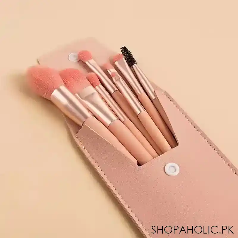 set of 8 professional makeup brushes set image4