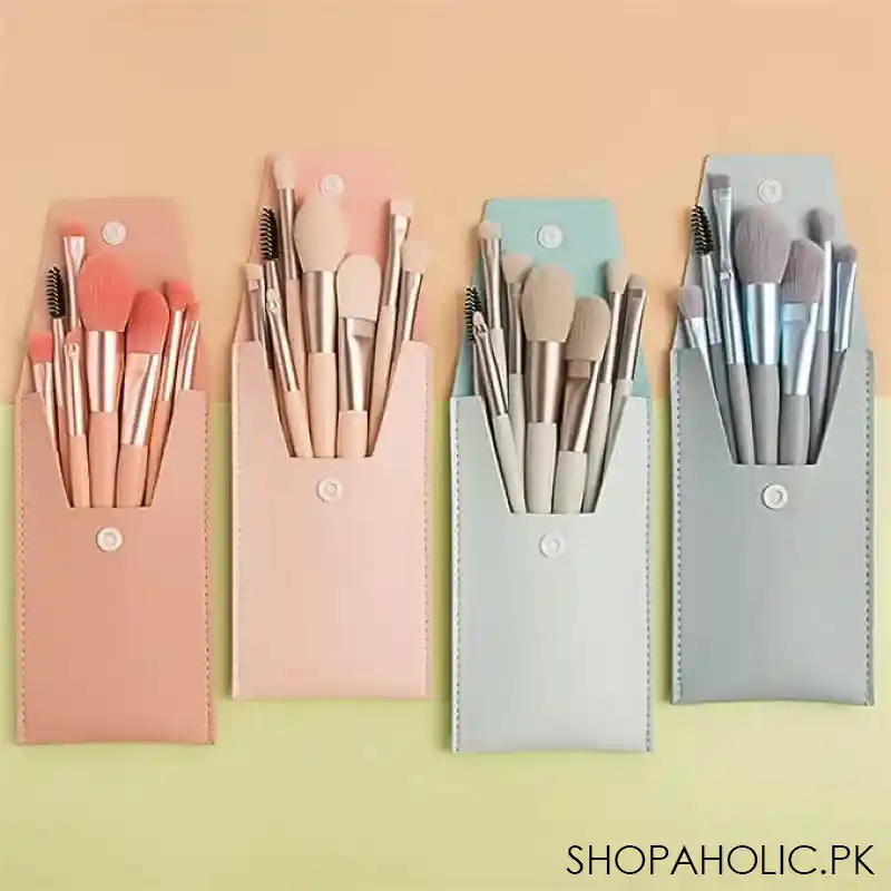 set of 8 professional makeup brushes set image5