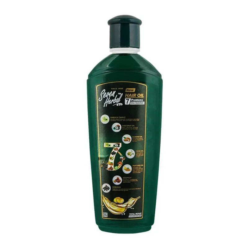 seven herbal hair oil, 200ml image3