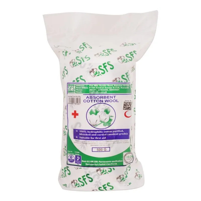 sfs absorbent cotton wool, 500g image2