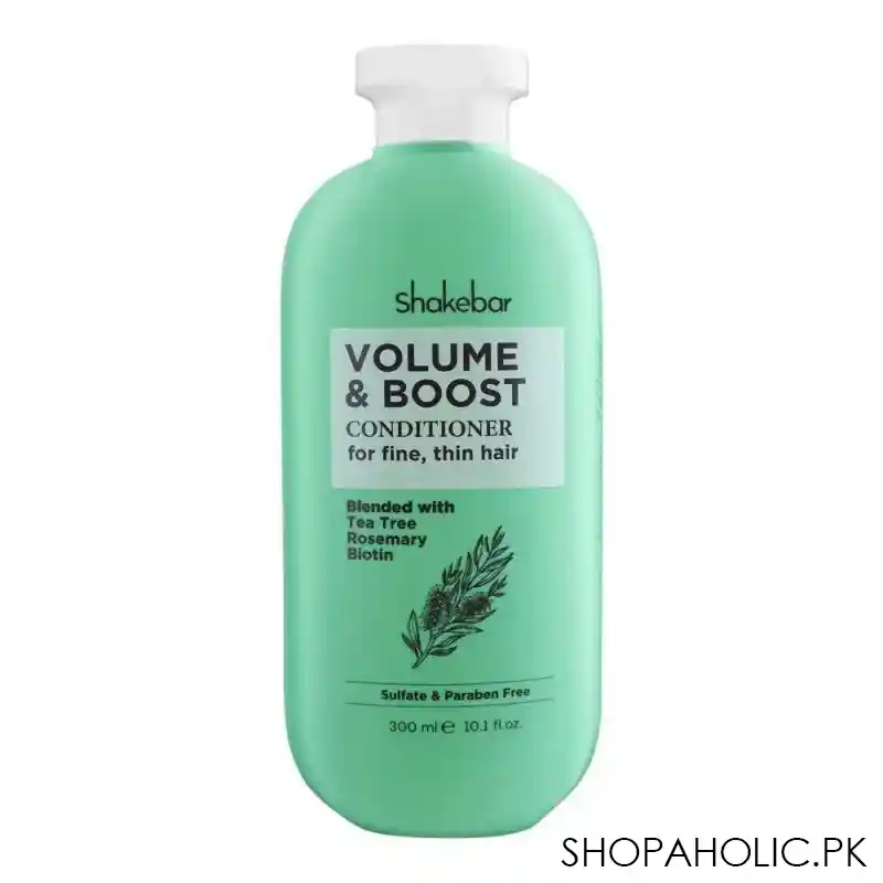 shakebar volume & boost sulfate & paraben free conditioner, for fine & thin hair, 300ml main image