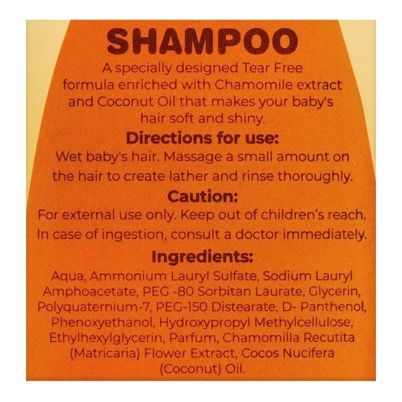 shield baby chamomile extract & coconut oil shampoo, mild on the eyes, 100ml image3