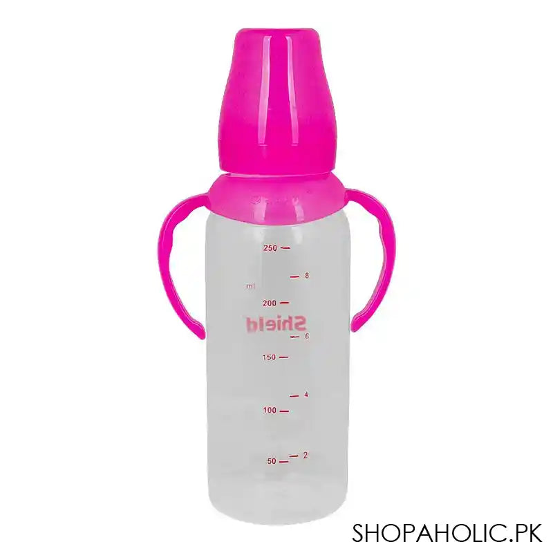 Shield Baby Evenflo Feeder With Handle, 6m+, BPA Free, Pink, 250ml - Image 2