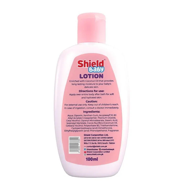 shield coconut oil baby lotion, 100ml image2