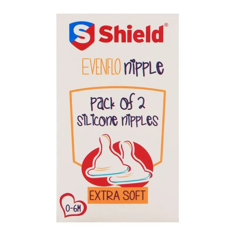 shield evenflo silicone nipple 2 pack extra soft 0 6m image2